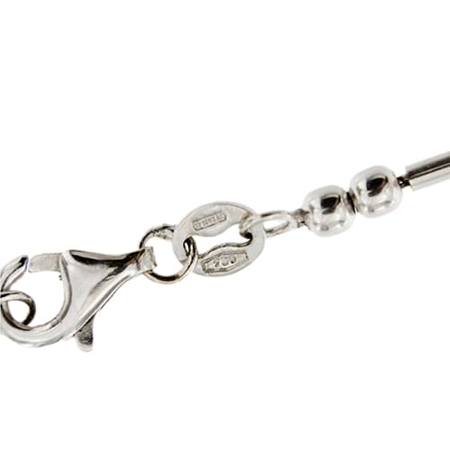 Collier Collier point de lumière avec diamant 0,10 ct en or blanc 18 carats 58 Facettes 36152