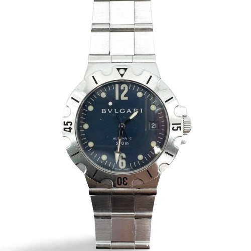 Montre Bvlgari Diagono - Montre automatique en acier inoxydable 58 Facettes rajw6b6pjy