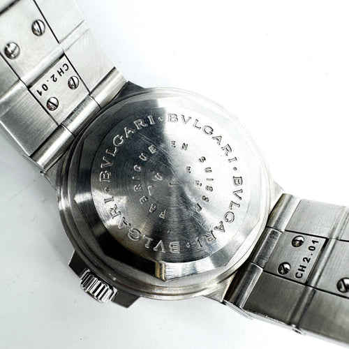 Montre Bvlgari Diagono - Montre automatique en acier inoxydable 58 Facettes rajw6b6pjy