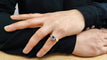 Bague 54 Bague jonc en or jaune, saphirs et diamants 58 Facettes DV-E.500