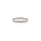 Alliance demi-tour en or blanc 18 carats et diamants