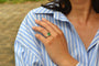 Bague 52 Bague en platine avec émeraude de Colombie 1,88 ct et diamants 58 Facettes 27080-27032b