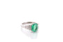 Bague 52 Bague en platine avec émeraude de Colombie 1,88 ct et diamants 58 Facettes 27080-27032b