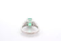 Bague 52 Bague en platine avec émeraude de Colombie 1,88 ct et diamants 58 Facettes 27080-27032b