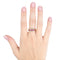 Bague 55 Bague en or jaune 18 kt, rubis baguette et diamants 58 Facettes 23631
