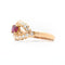 Bague 52 Bague en or rose avec rubis et diamants 58 Facettes 23641
