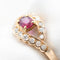 Bague 52 Bague en or rose avec rubis et diamants 58 Facettes 23641