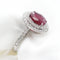 Bague 53 Bague en or 18 kt, rubis ovale et diamants 58 Facettes 23632