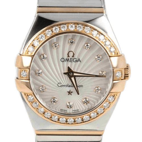 Montre Omega Constellation - Montre quartz 24 mm or rose et acier 58 Facettes MT48099
