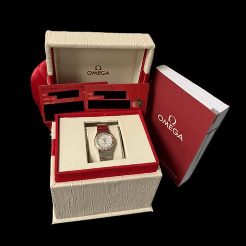 Montre Omega Constellation - Montre quartz 24 mm or rose et acier 58 Facettes MT48099