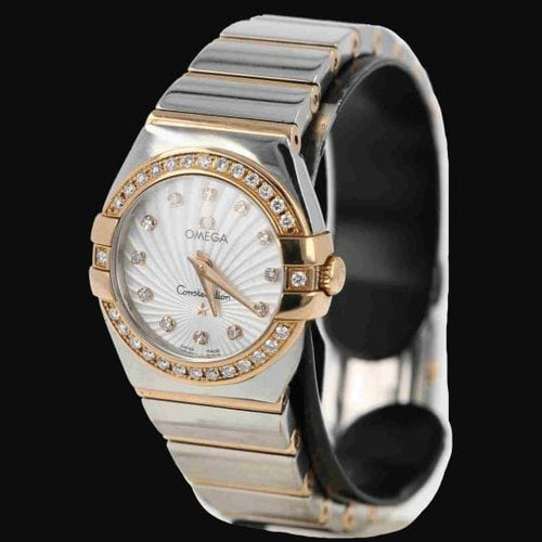 Montre Omega Constellation - Montre quartz 24 mm or rose et acier 58 Facettes MT48099