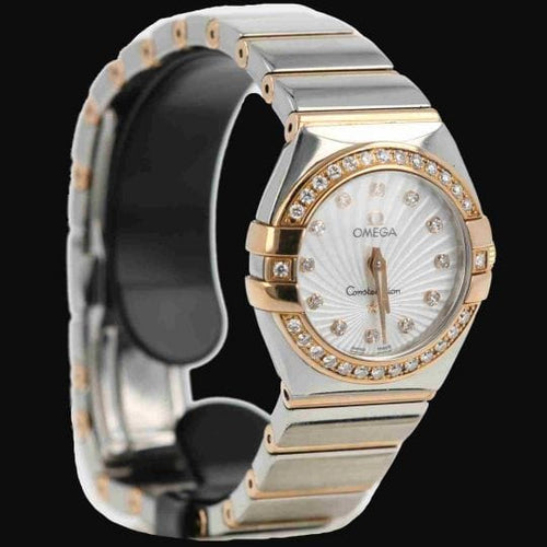 Montre Omega Constellation - Montre quartz 24 mm or rose et acier 58 Facettes MT48099