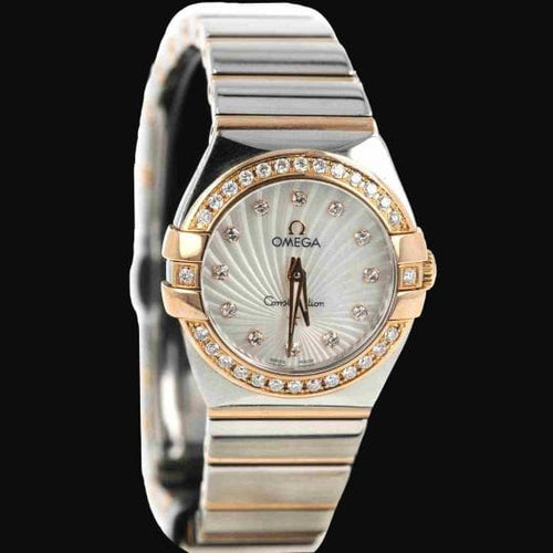 Montre Omega Constellation - Montre quartz 24 mm or rose et acier 58 Facettes MT48099