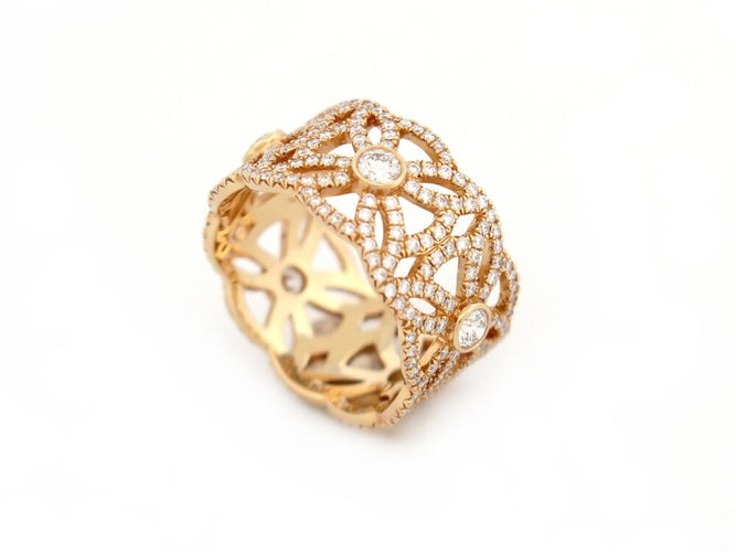 Bague 53 Piaget Extremely Dentelle - Bague en or rose 18k diamants 58 Facettes 276987