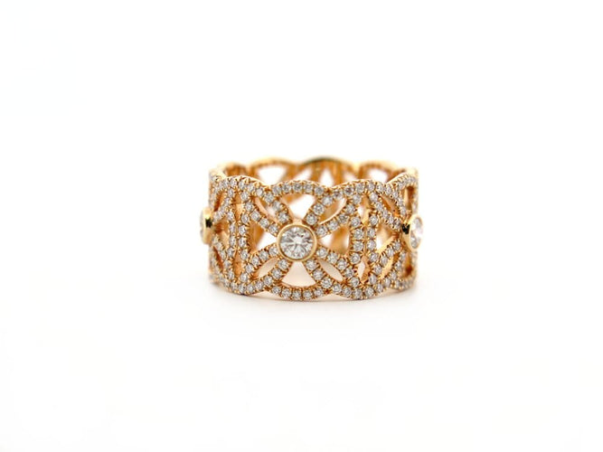 Bague 53 Piaget Extremely Dentelle - Bague en or rose 18k diamants 58 Facettes 276987