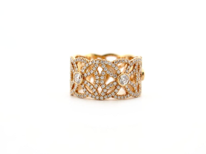 Bague 53 Piaget Extremely Dentelle - Bague en or rose 18k diamants 58 Facettes 276987