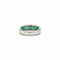 Bague 52 Bague bandeau en or blanc, émeraudes et diamants 58 Facettes 1.0001688/1