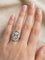Bague 53 Bague en platine à diamants taille ancienne 58 Facettes 578/26 C