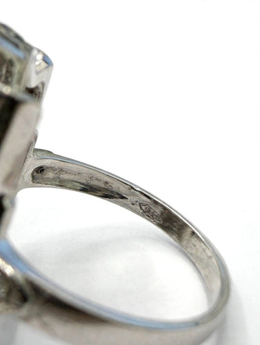 Bague 53 Bague en platine à diamants taille ancienne 58 Facettes 578/26 C