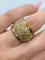 Bague 52 Bague dôme en or jaune 18K et diamants 7 ct 58 Facettes 2336
