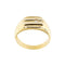 Bague Bague homme - Chevalière en or jaune 18 ct avec diamant 0,08 ct 58 Facettes 35928