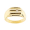 Bague Bague homme - Chevalière en or jaune 18 ct avec diamant 0,08 ct 58 Facettes 35928