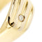 Bague Bague homme - Chevalière en or jaune 18 ct avec diamant 0,08 ct 58 Facettes 35928