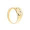 Bague Bague homme - Chevalière en or jaune 18 ct avec diamant 0,08 ct 58 Facettes 35928