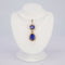 Pendentif Violet Cascade - Pendentif en or jaune 14 ct, tanzanites et diamants 58 Facettes P008