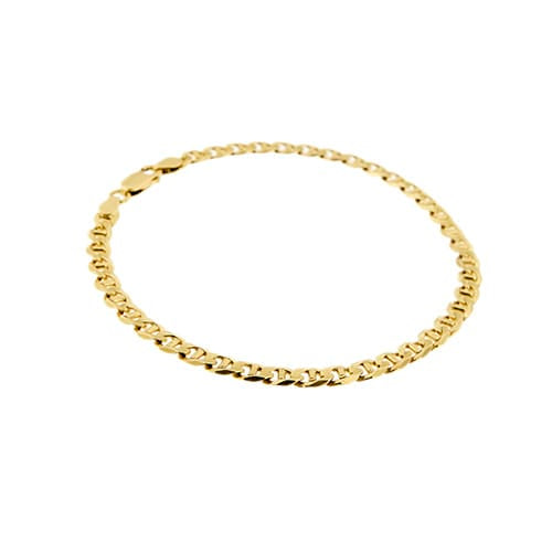 Bracelet Bracelet homme maille traversino en or jaune 18 ct 58 Facettes 30678