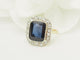 Bague 50 Art Nouveau - Bague ancienne or jaune, saphir Verneuil et diamants 58 Facettes 33850