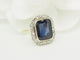 Bague 50 Art Nouveau - Bague ancienne or jaune, saphir Verneuil et diamants 58 Facettes 33850