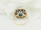 Bague 50 Art Nouveau - Bague ancienne or jaune, saphir Verneuil et diamants 58 Facettes 33850