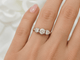 Bague 50.5 Bague ancienne trilogie en or jaune, platine et diamants 58 Facettes 33849