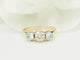Bague 50.5 Bague ancienne trilogie en or jaune, platine et diamants 58 Facettes 33849