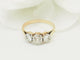 Bague 50.5 Bague ancienne trilogie en or jaune, platine et diamants 58 Facettes 33849
