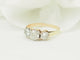 Bague 50.5 Bague ancienne trilogie en or jaune, platine et diamants 58 Facettes 33849