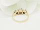 Bague 50.5 Bague ancienne trilogie en or jaune, platine et diamants 58 Facettes 33849