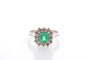 Bague 52 Bague vintage émeraude et diamants 58 Facettes 27102