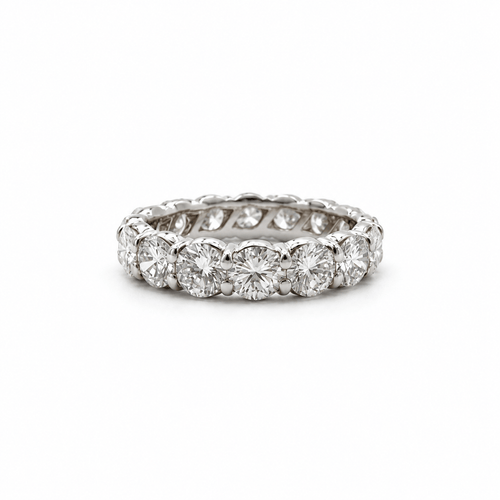 Bague 54 Alliance en or blanc 18 carats et diamants 58 Facettes 1.0001721/1