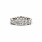 Bague 54 Alliance en or blanc 18 carats et diamants 58 Facettes 1.0001721/1