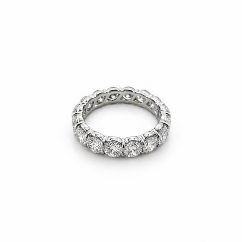 Bague 54 Alliance en or blanc 18 carats et diamants 58 Facettes 1.0001721/1