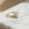 Bague 53 Bague vintage en or jaune, perle et diamants 58 Facettes HJ062678
