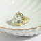 Bague 52 Bague vintage en or jaune 14k et cristal de roche 58 Facettes HJ062679