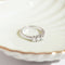 Bague 55 Bague vintage en or blanc 750 à trois diamants 58 Facettes HJ062681