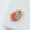 Pendentif Vintage - Pendentif réversible en or jaune 585 avec gemme et héliotrope 58 Facettes HJ062674