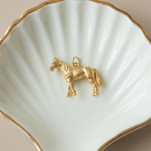 Pendentif Pendentif cheval vintage en or jaune 14K 58 Facettes HJ062671