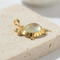 Pendentif Pendentif tortue vintage en or jaune 750, pierre de lune 58 Facettes HJ062672