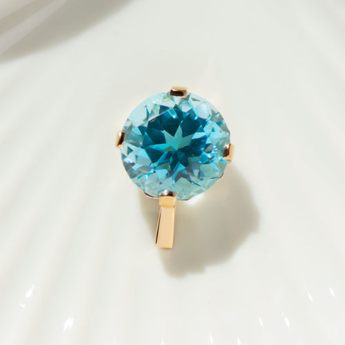 Pendentif Pendentif vintage en or jaune et topaze 58 Facettes HJ062673