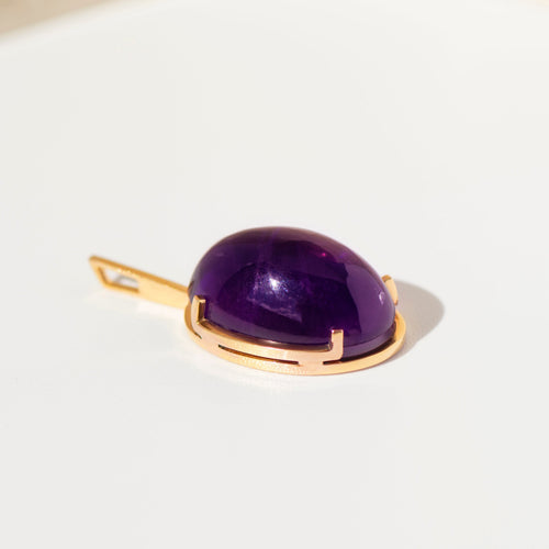 Pendentif Pendentif vintage en or jaune 18k et améthyste 58 Facettes HJ062676